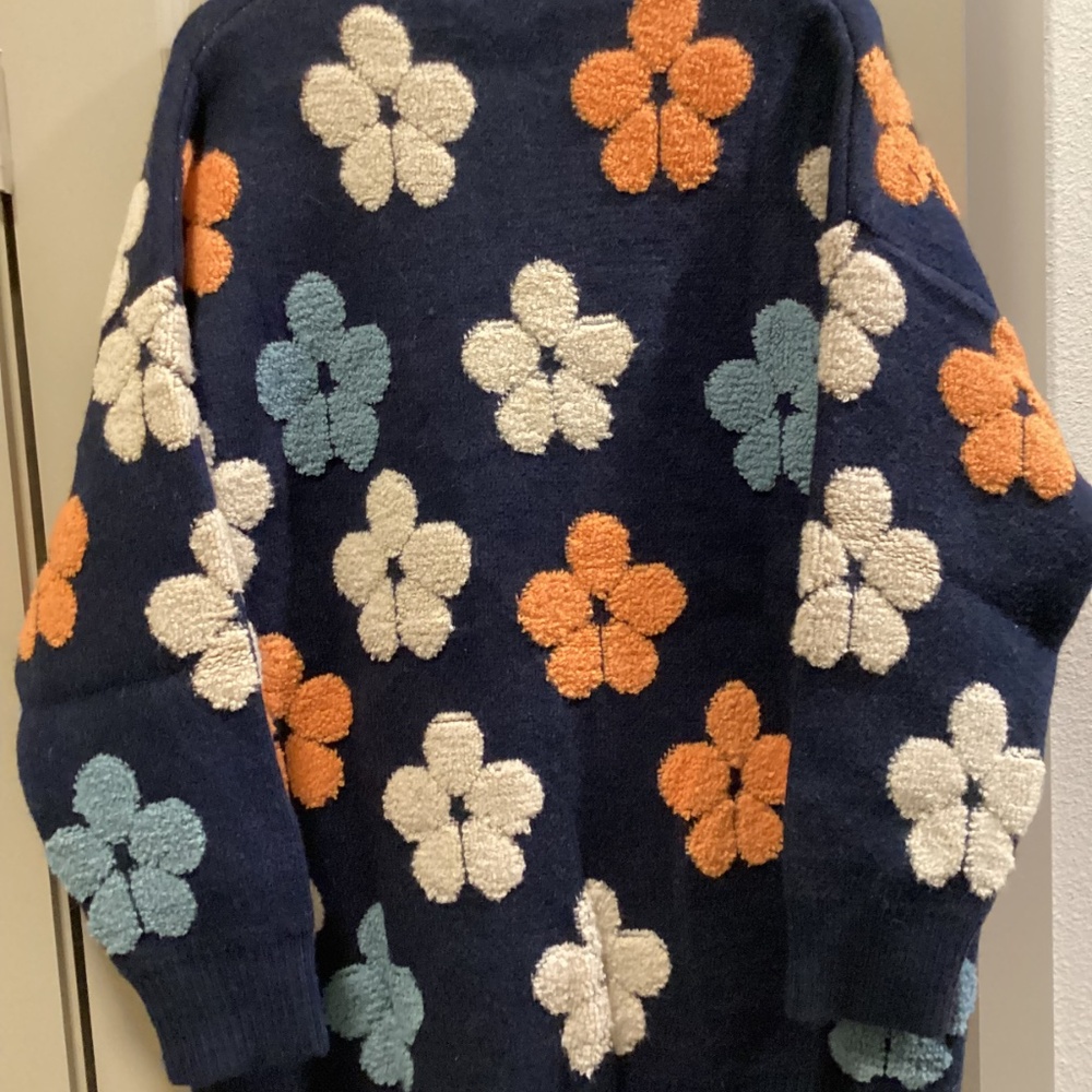 SAACHI Floral Buttoned Cardigan, One size - Picture 10 of 14